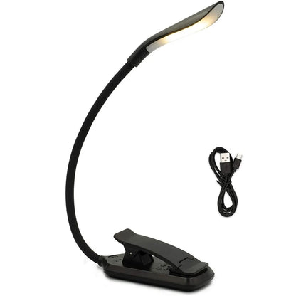 USB Rechargeable Clip-On Book Light – Adjustable & Eye-Friendly Reading Lamp