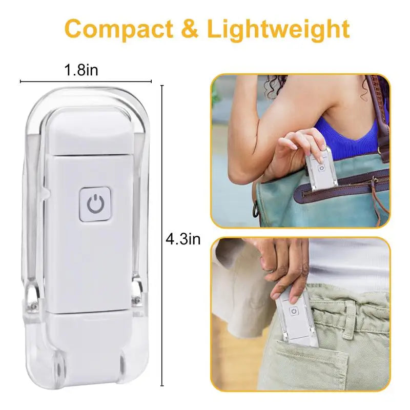 USB Rechargeable LED Book Light – Eye-Friendly & Portable Clip-On Lamp