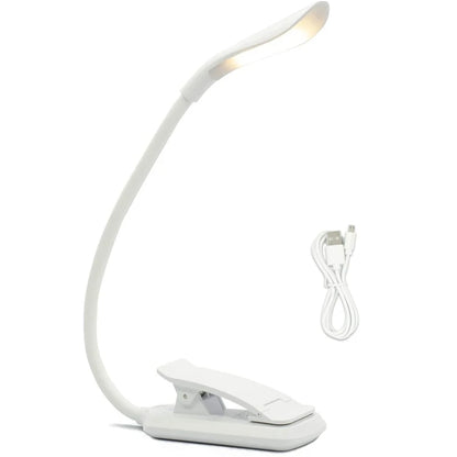 USB Rechargeable Clip-On Book Light – Adjustable & Eye-Friendly Reading Lamp