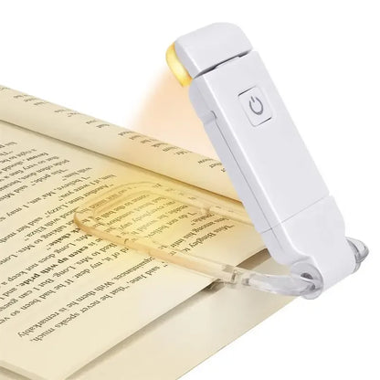 USB Rechargeable LED Book Light – Eye-Friendly & Portable Clip-On Lamp