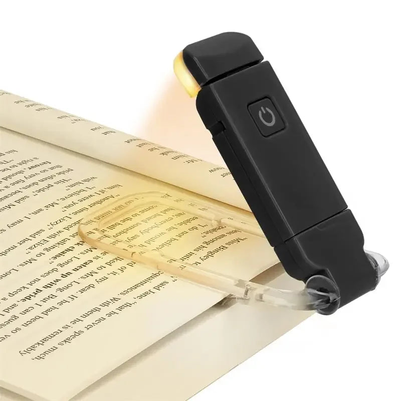 USB Rechargeable LED Book Light – Eye-Friendly & Portable Clip-On Lamp