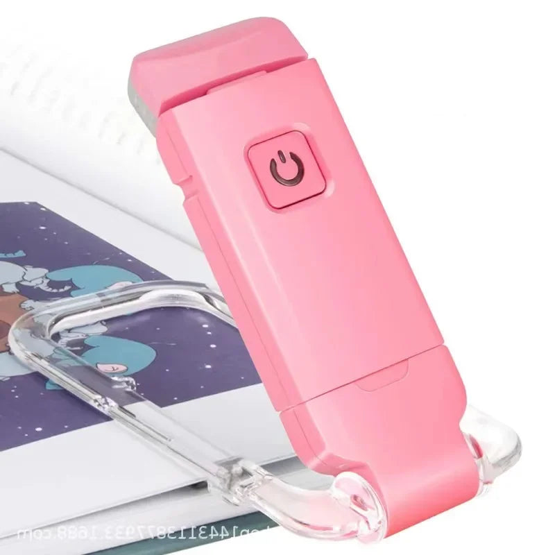 USB Rechargeable LED Book Light – Eye-Friendly & Portable Clip-On Lamp